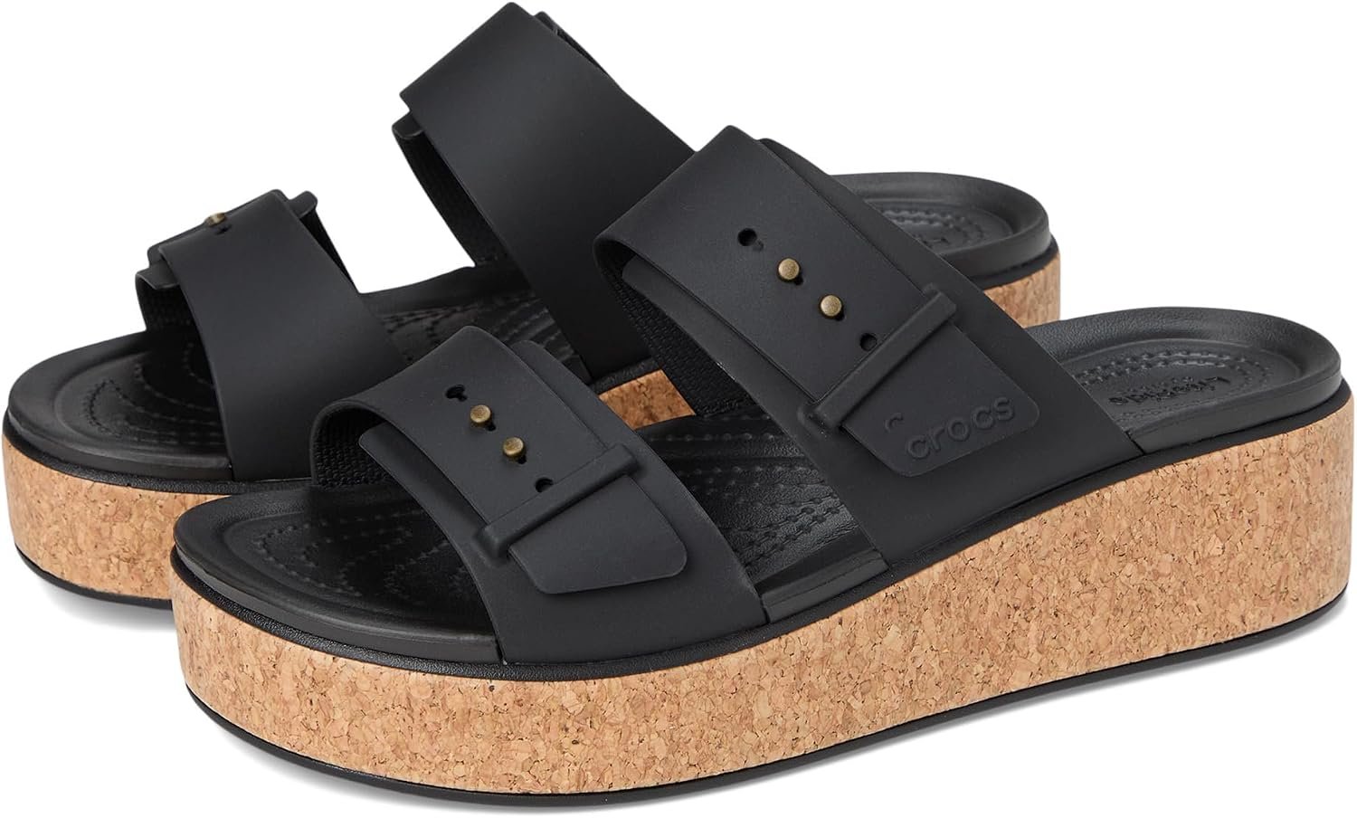 Crocs Women’s Brooklyn Cork Buckle Sandals