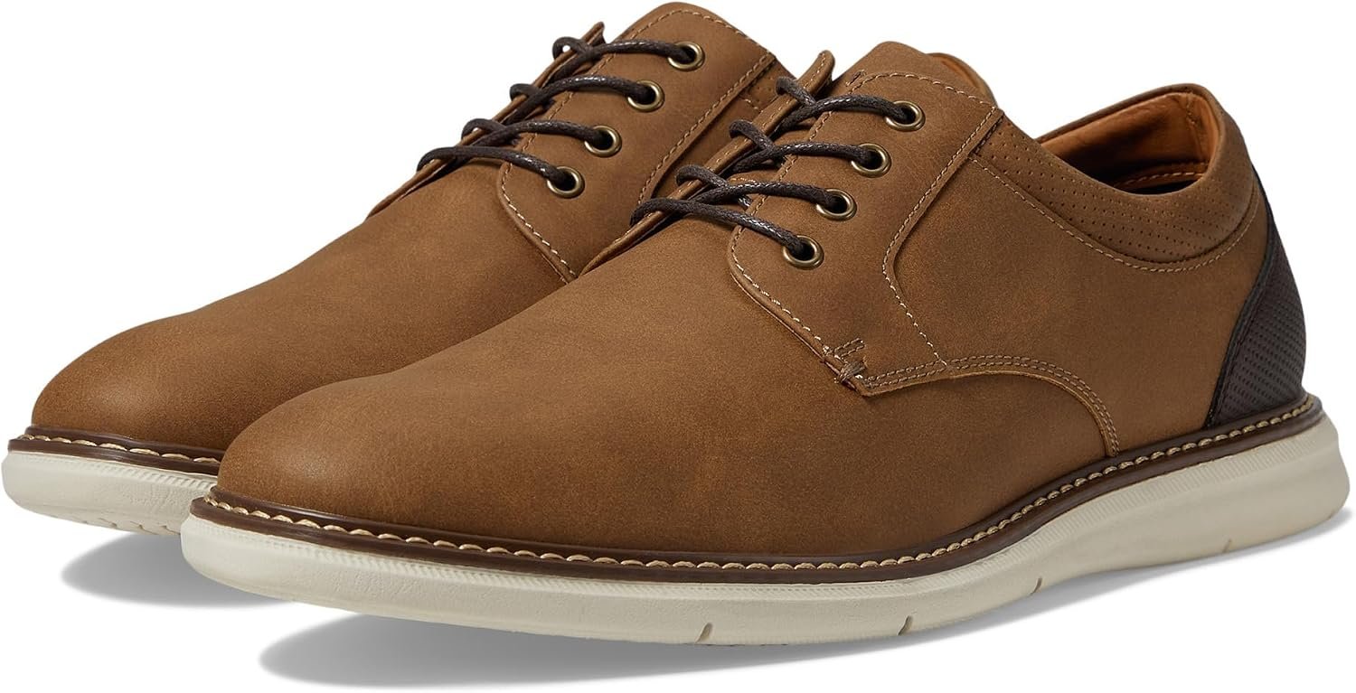 Nunn Bush Chase 2.0 Casual Plain Toe Oxford Contemporary Lace-Up