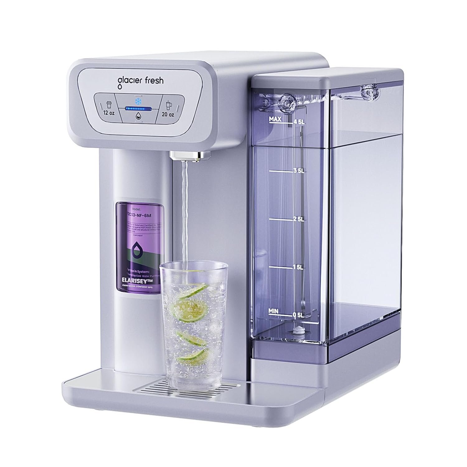 GLACIER FRESH C03 Coolon Countertop Cold Water Purifier, Zero Wastewater