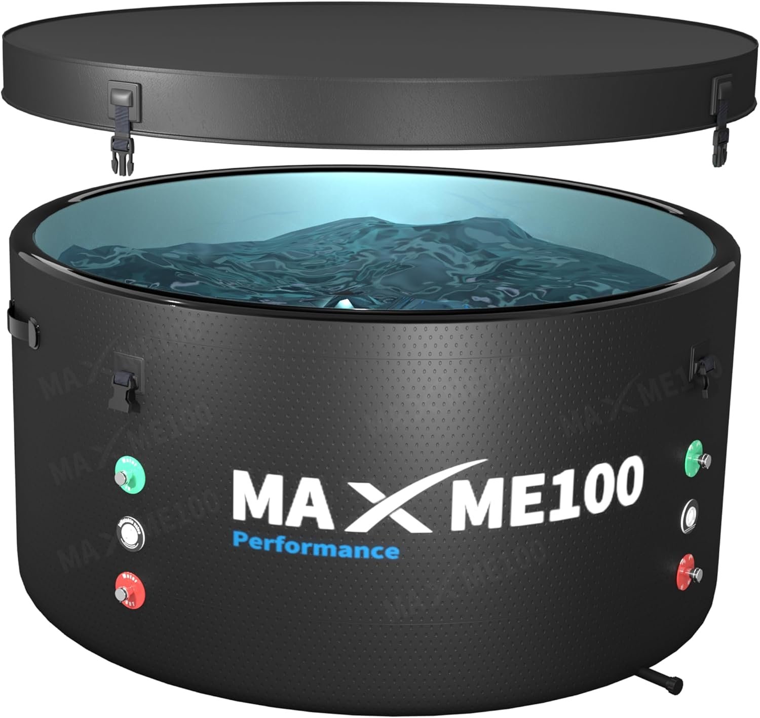 2-in-1 Inflatable Ice Bath Tub, Cold Plunge Pool, Hot Tub, 852 Gallons, Heat & Cool Chiller Compatible, Best Cold Plunge Tub for Athletes Families Home Spa Indoor Outdoor Use(4-6 Adults)