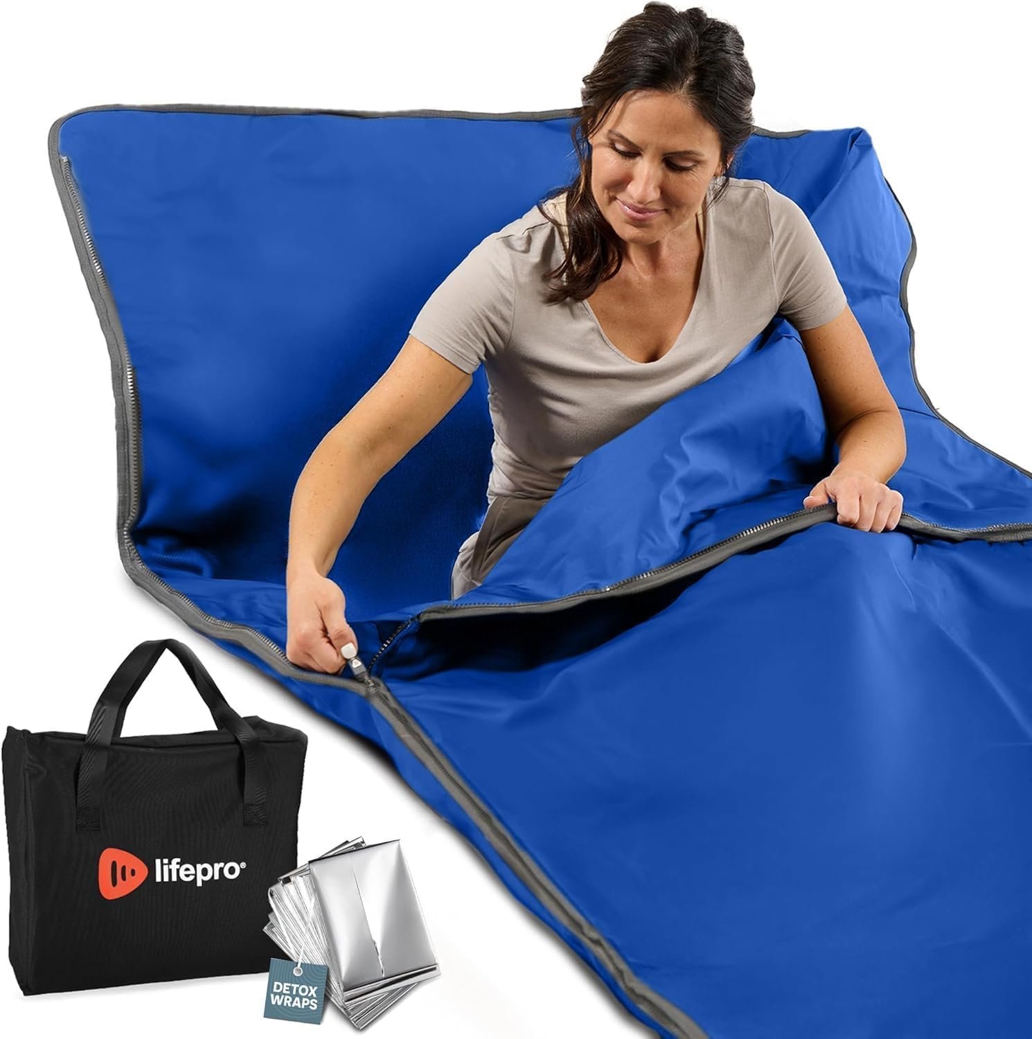 LifePro RejuvaWrap Infrared Sauna Blanket with Low EMF and 9 Temp Levels