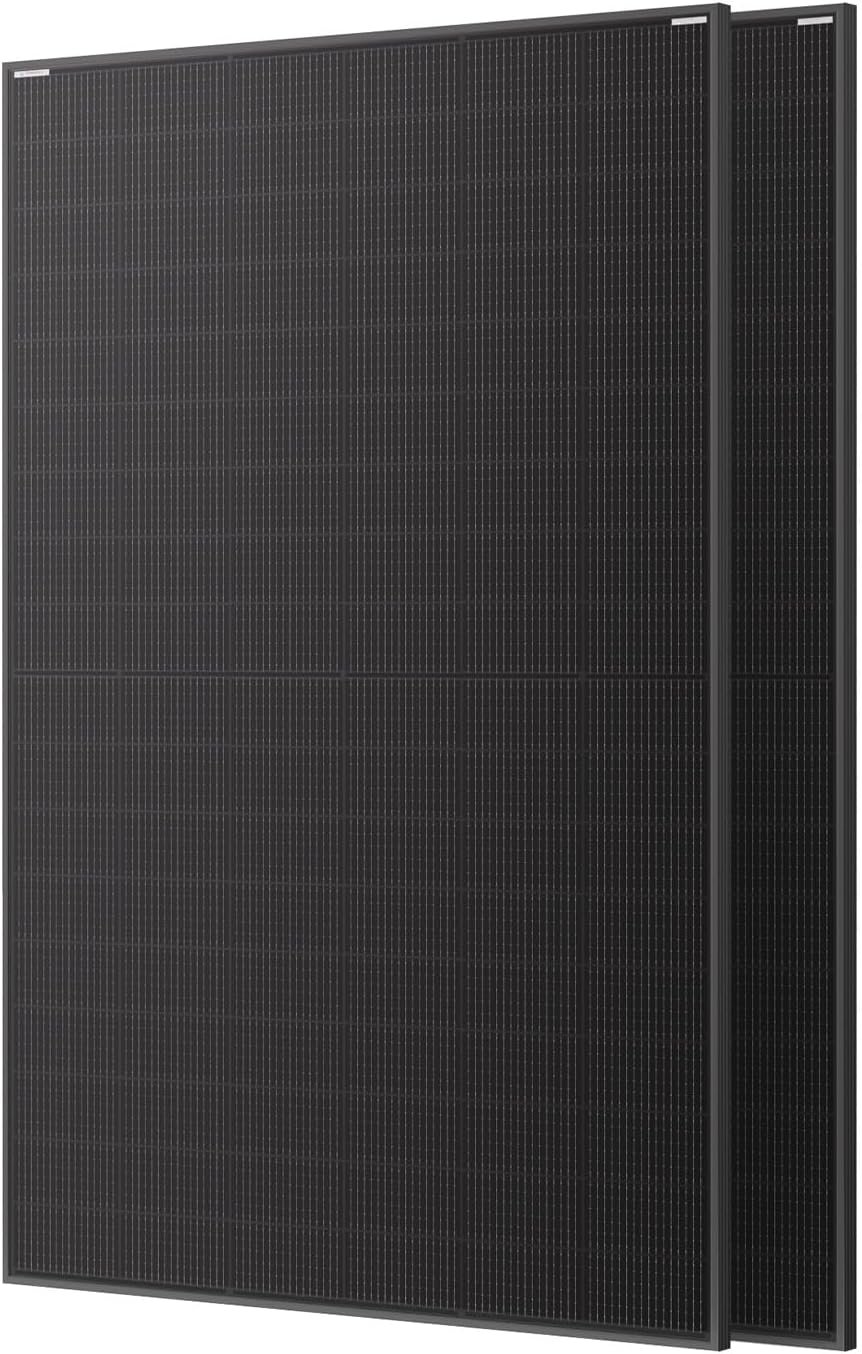 Renogy Bifacial Solar Panel 800W N-Type 16BB, 2PCS 400 Watt Solar Panel with 25% High Efficiency, Ideal fors Double-Side Design for Home Rooftop RV Boat