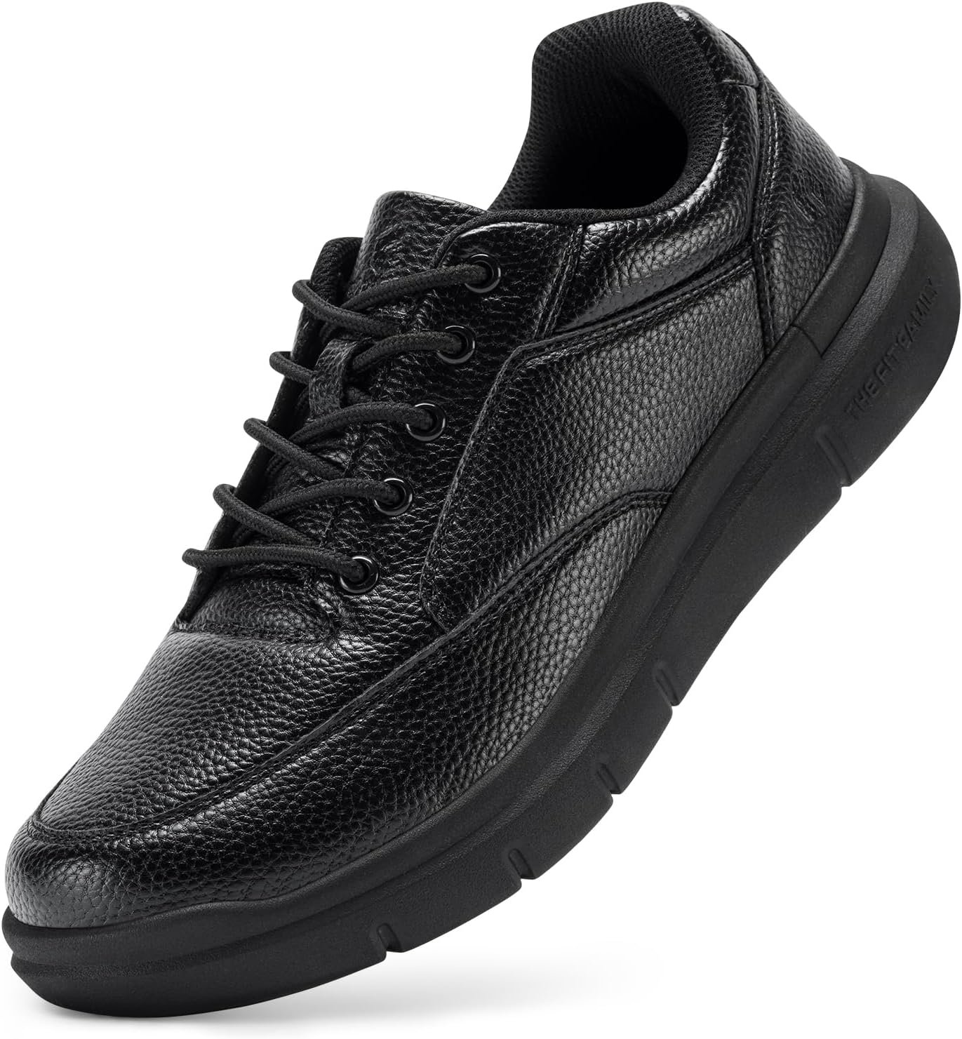 FitVille Men Wide Walking Shoes Casual Comfortable Dress Shoes Lightweight Arch Support Oxford Shoes Non-Slip Vegan Leather Business Sneakers