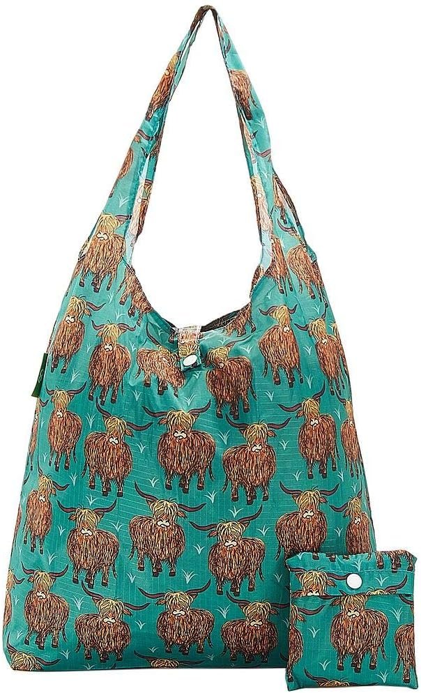 ECO CHIC Foldable Reusable Grocery Bags – Lightweight, Recycled & Reusable Shopping Bag – Waterproof Packable Tote