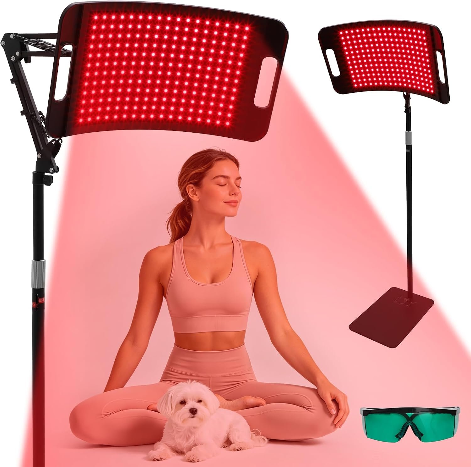Red Light Therapy for Face Body 204LEDs Tri-Wavelength 660nm 850nm 940nm