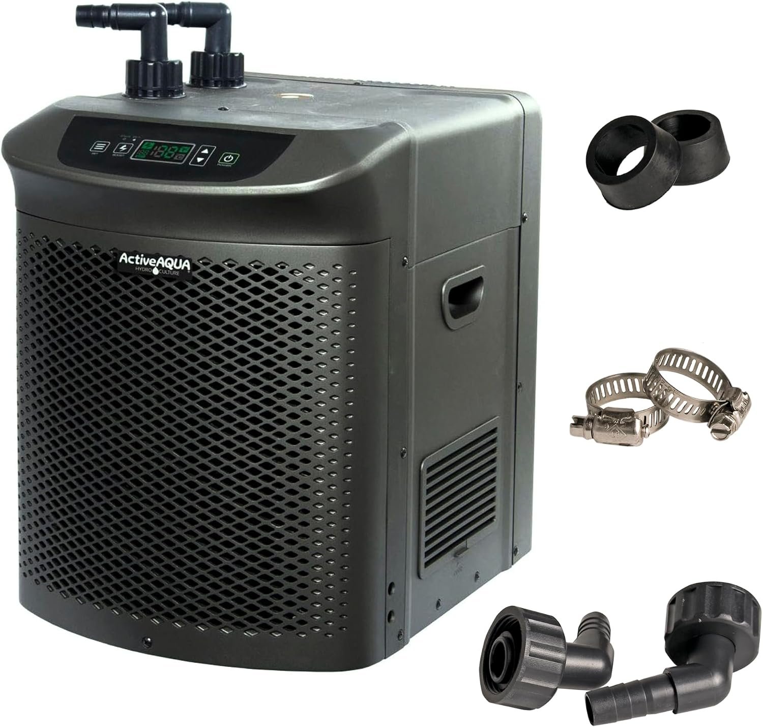 Active Aqua 0.5 HP Water Chiller with Boost | Cold Plunge & Ice Bath Cooler | Rapid Digital Temp Control | Fresh & Salt Water, Hydroponics, Aquariums | 90–172 Gal (0.5 HP)