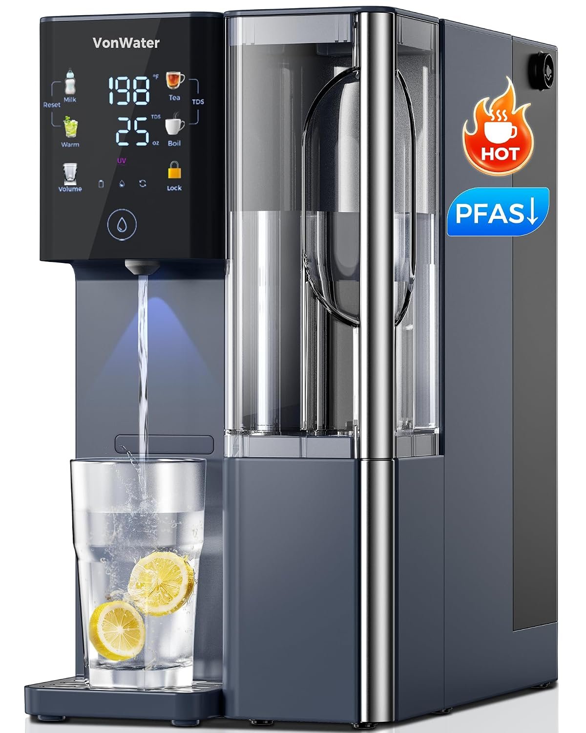 7-Stage Reverse Osmosis Water Filter Countertop, 3S Instant Hot