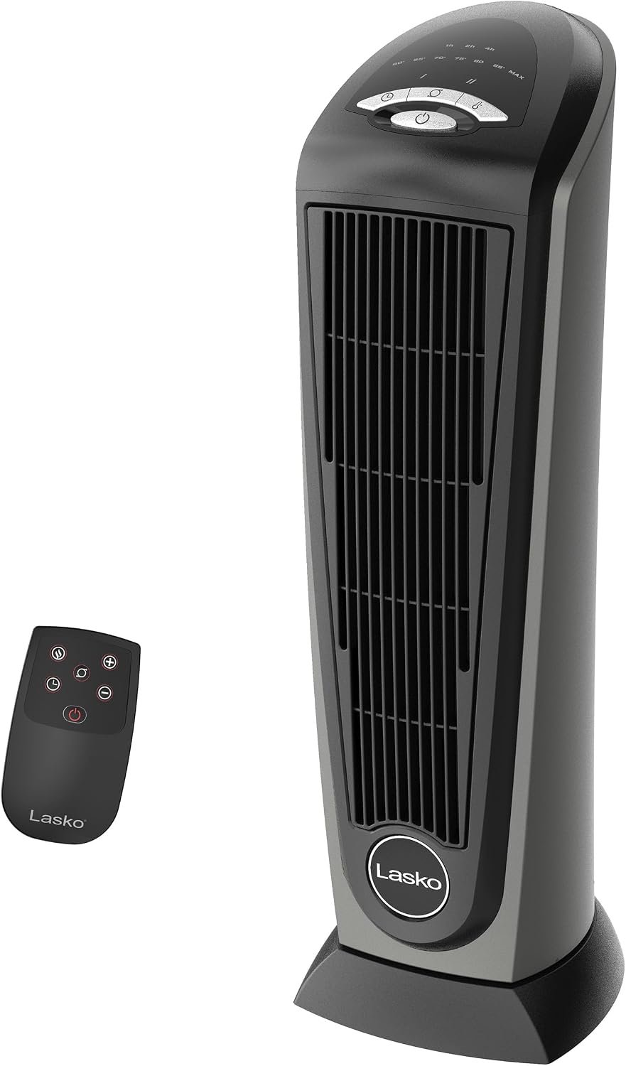 Lasko 1500W Ceramic Tower Space Heater with Remote, Thermostat, Timer & Widespread Oscillation, Portable Electric Heater for Indoor Use, Bedroom & Living Room, 751320 | Built-In Handle, Thermostat, Timer, Widespread Oscillation, Portable Electric Heater for Indoor Use, Bedroom, and Living Room