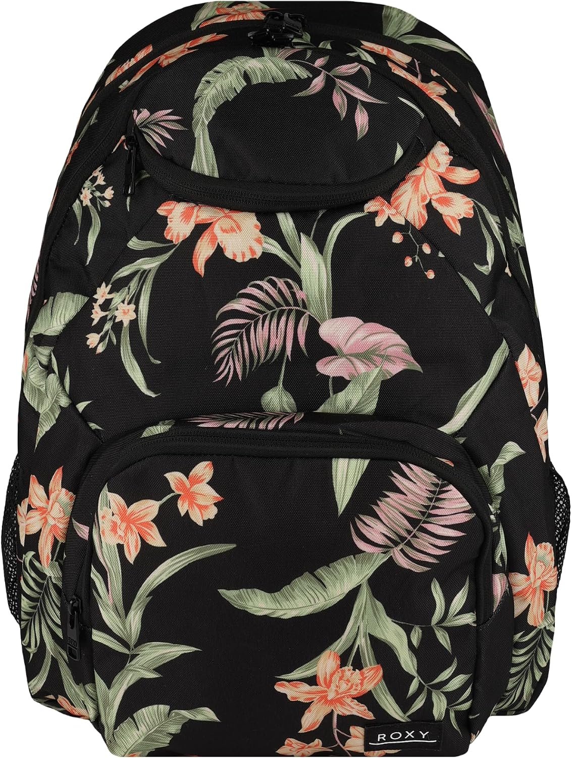 Roxy Women’s Shadow Swell Backpack | Travel | Everyday Carry | Work | Gym | 21L | Recycled Polyester, Anthracite Island Escape