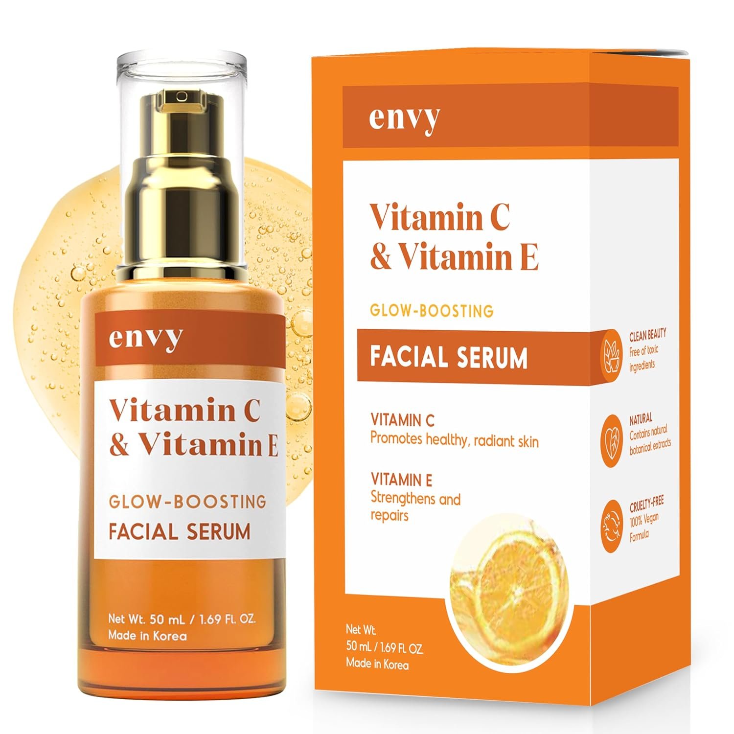 Envy Vitamin C Serum for All Skin Types – 1.69 Oz