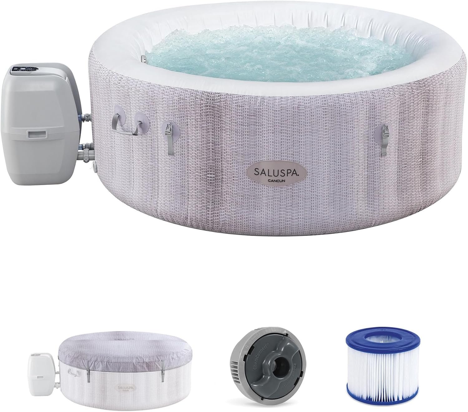 Bestway SaluSpa Cancun Energy-Efficient 2-4 Person Inflatable Hot Tub