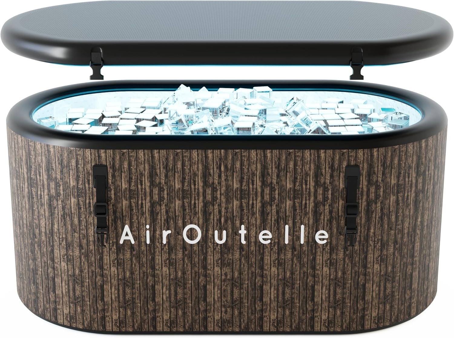 Cold Plunge Tub, Inflatable Ice Bath Tub, 216 – Gallon Large Bath Tubs for Cold Plunge, Durable, Portable & Compatible with Water Chiller for Recovery, Gyms and Cold – Water Training (Brown)
