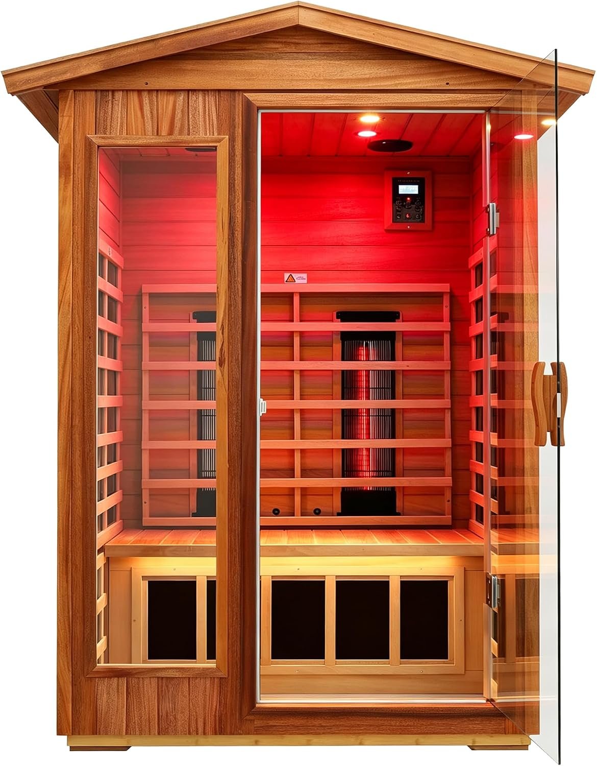 Outdoor Sauna 2 Person Low EMF Ceramic Infrared Saunas for Home