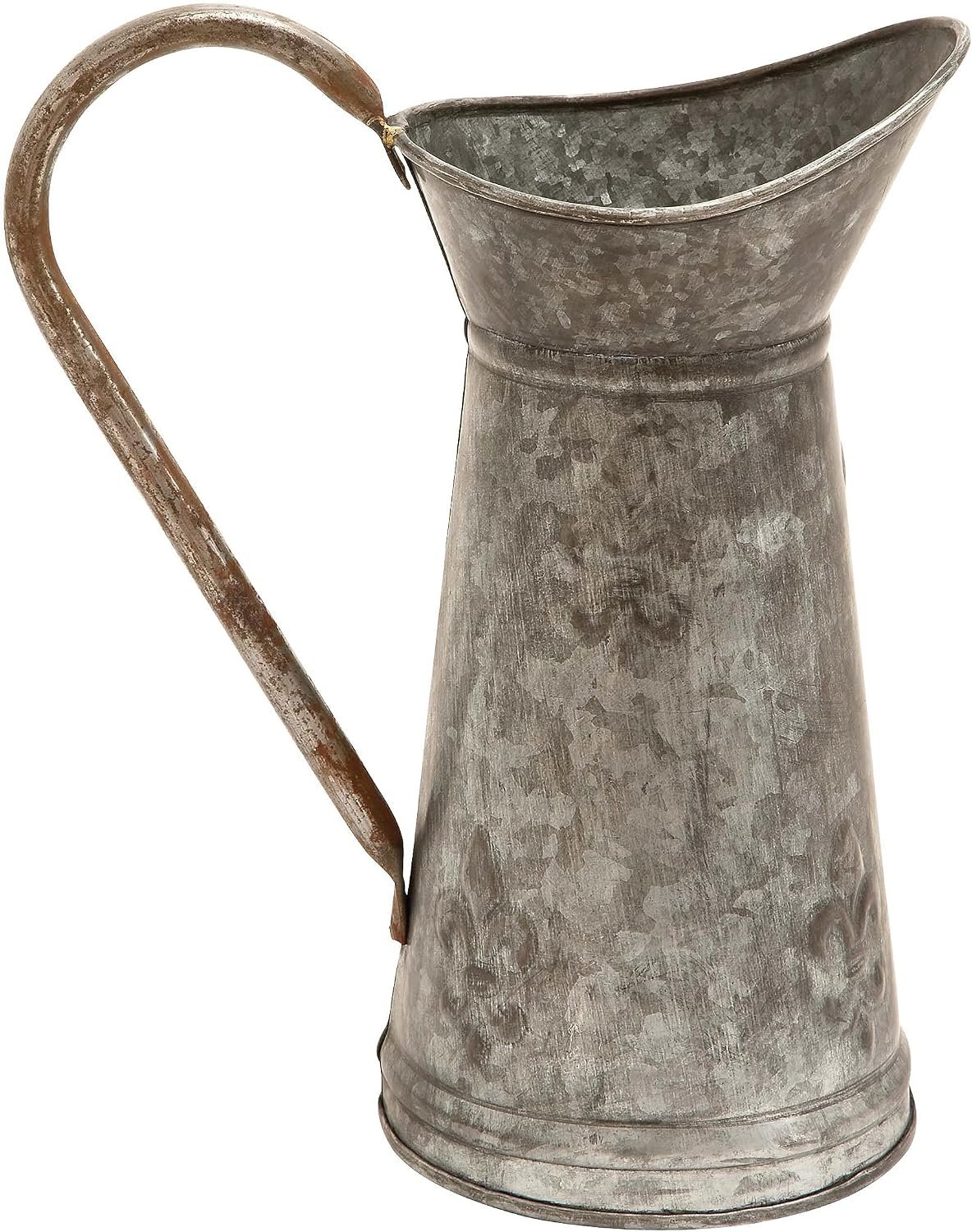 Deco 79 Metal Watering Can Indoor/Outdoor Planter, 10″ x 6″ x 12″, Brown
