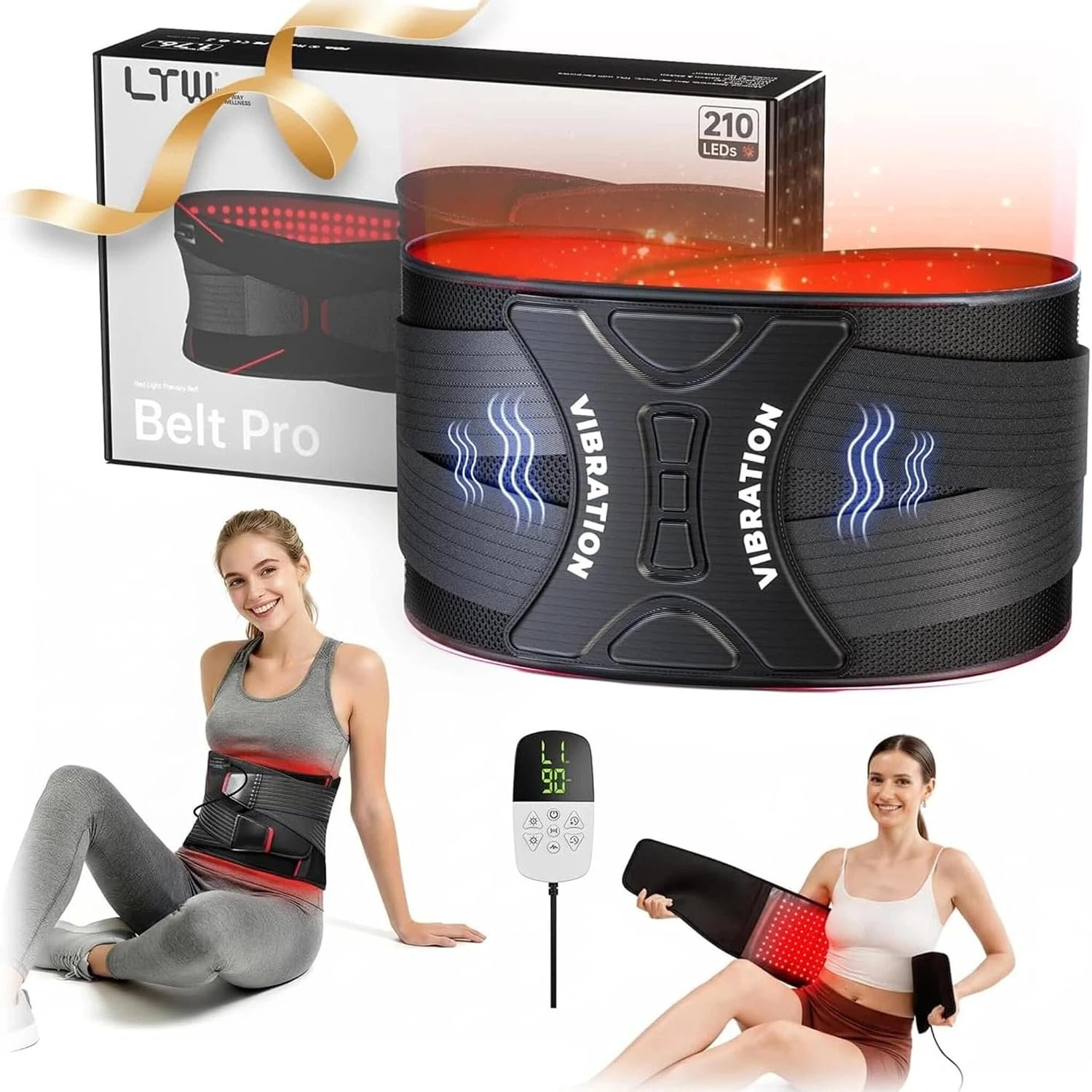 LTW FSA & HSA Eligible Red Light Therapy Belt, 210 LEDs 660/850nm