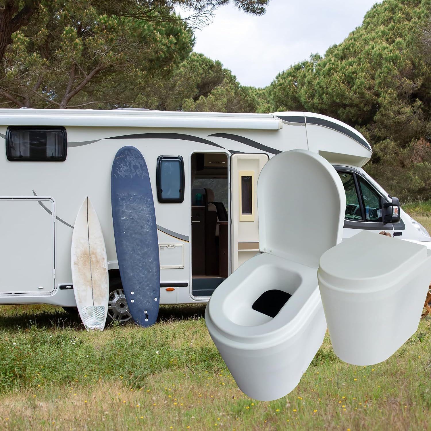 GTG self-contained Urine Diverting Compost Toilet – Waterless, Low-Maintenance Toilet for Tiny Homes, Cabins, Boats, Barns, RVs and more…