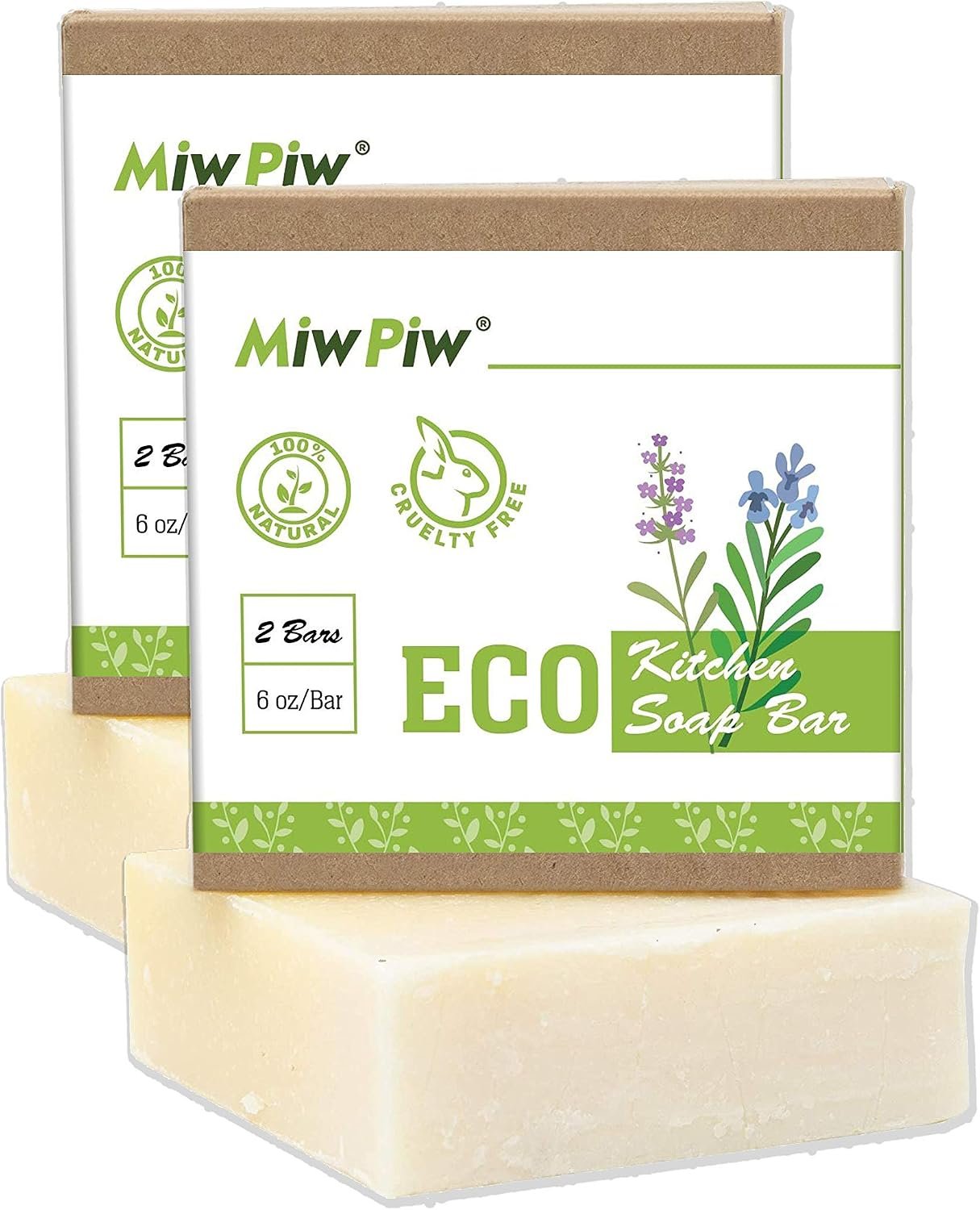 Dish Soap Bar 2PCS Dishwashing Solid Soap Eco Friendly Kitchen