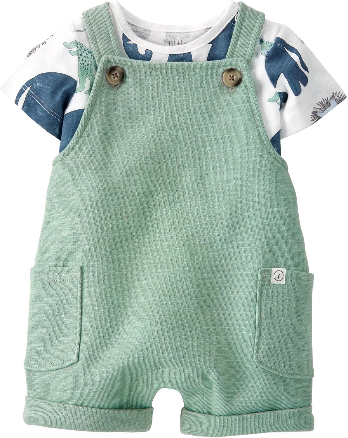 little planet by carter’s Baby 2-piece Organic Cotton Shortall Set